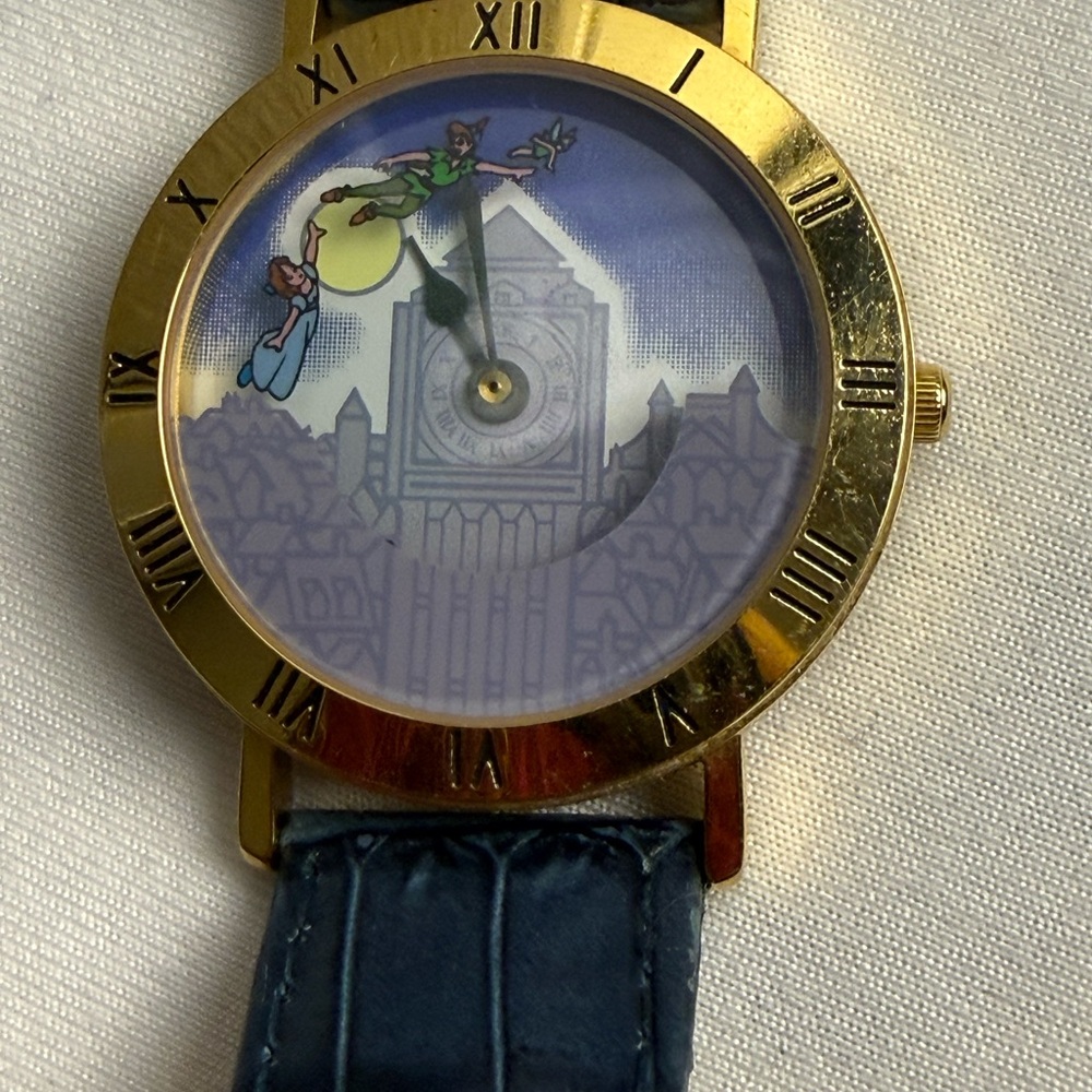 VTG Disney Store Japan Peter pan Tinkerbell Watch 00078 whimsical design magic - Picture 9 of 10